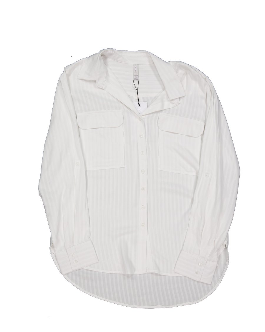Amisu Shirts Viscose White XL International