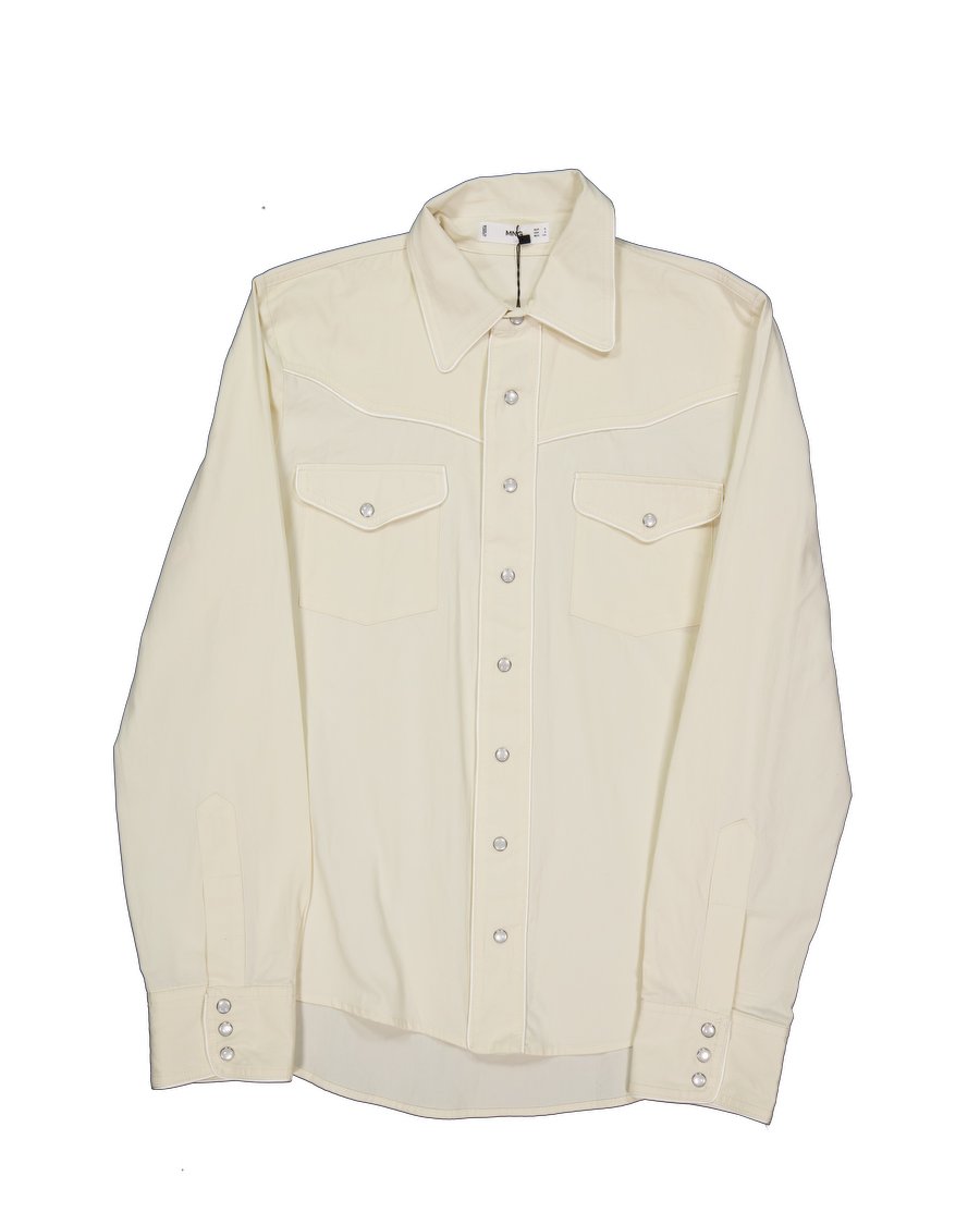 Mango Shirts Polyester Beige S International