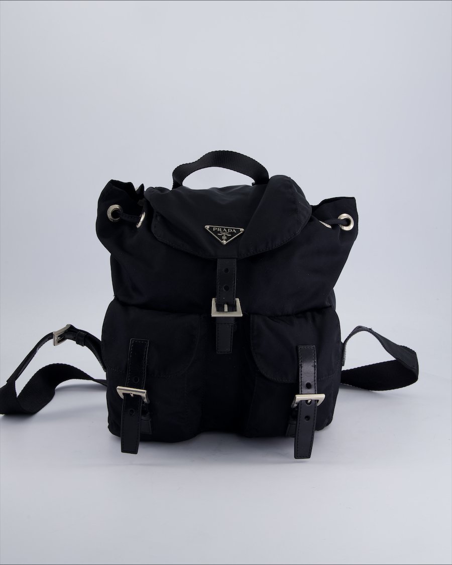 Prada Backpacks Nylon Black
