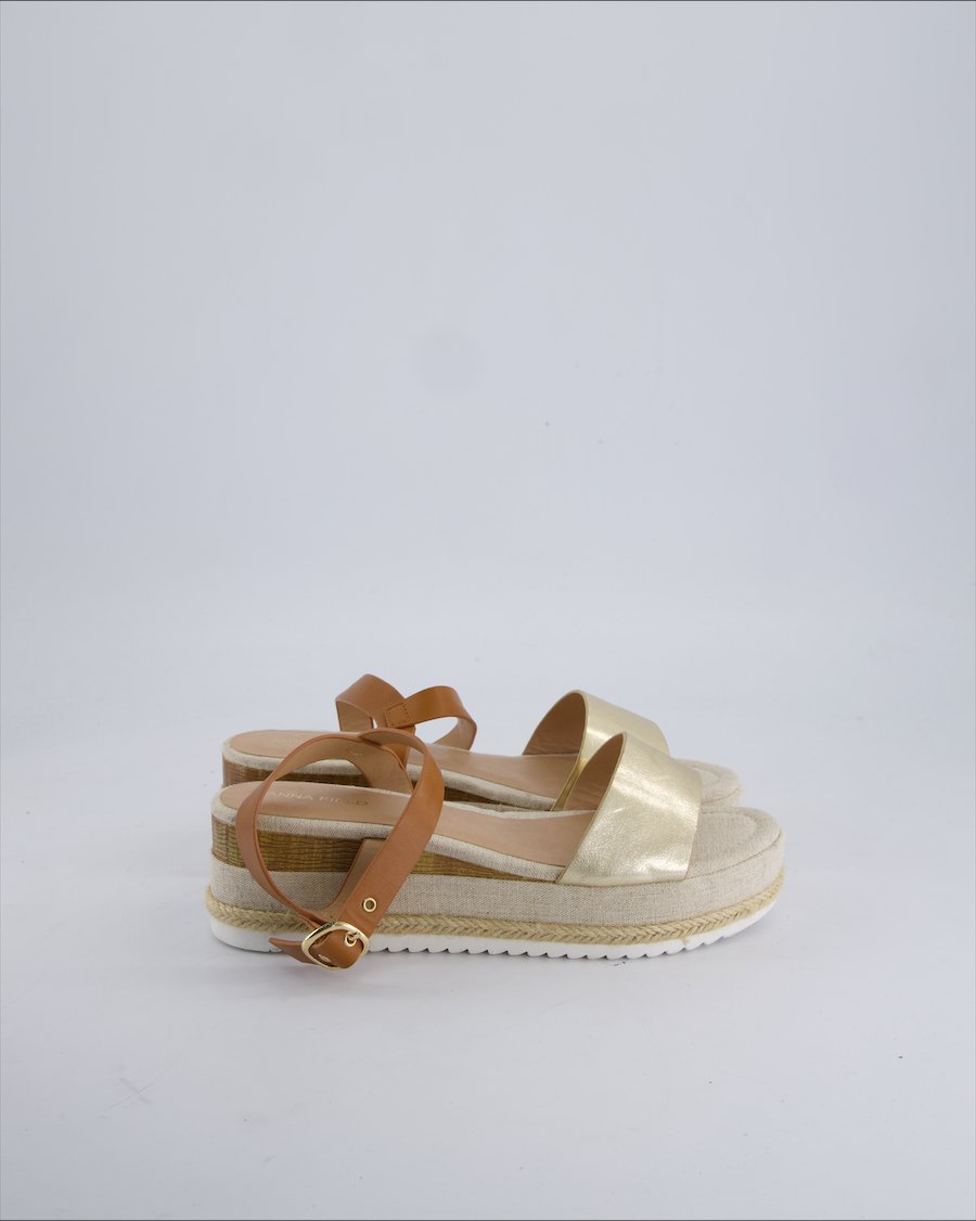 Anna Field Sandals Polyurethane Gold 38.5 EU