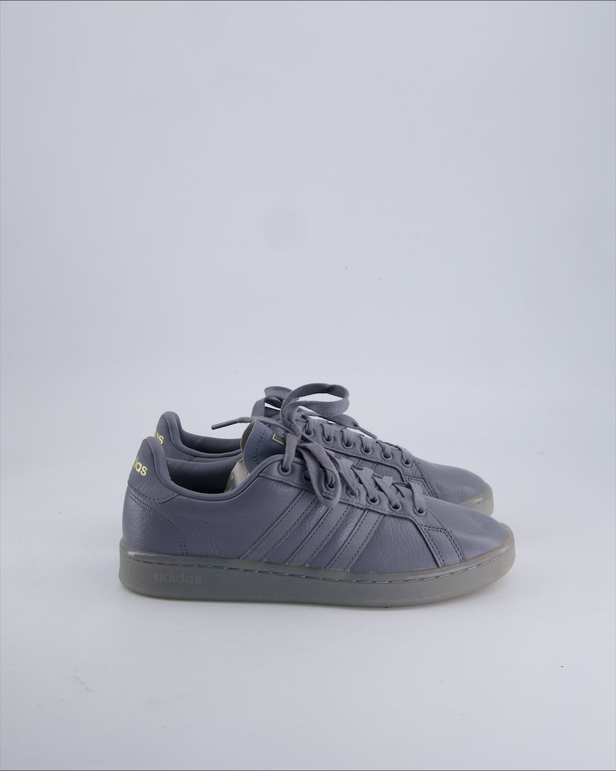 Adidas Grand Court Trainers Leather Anthracite 39.5 EU