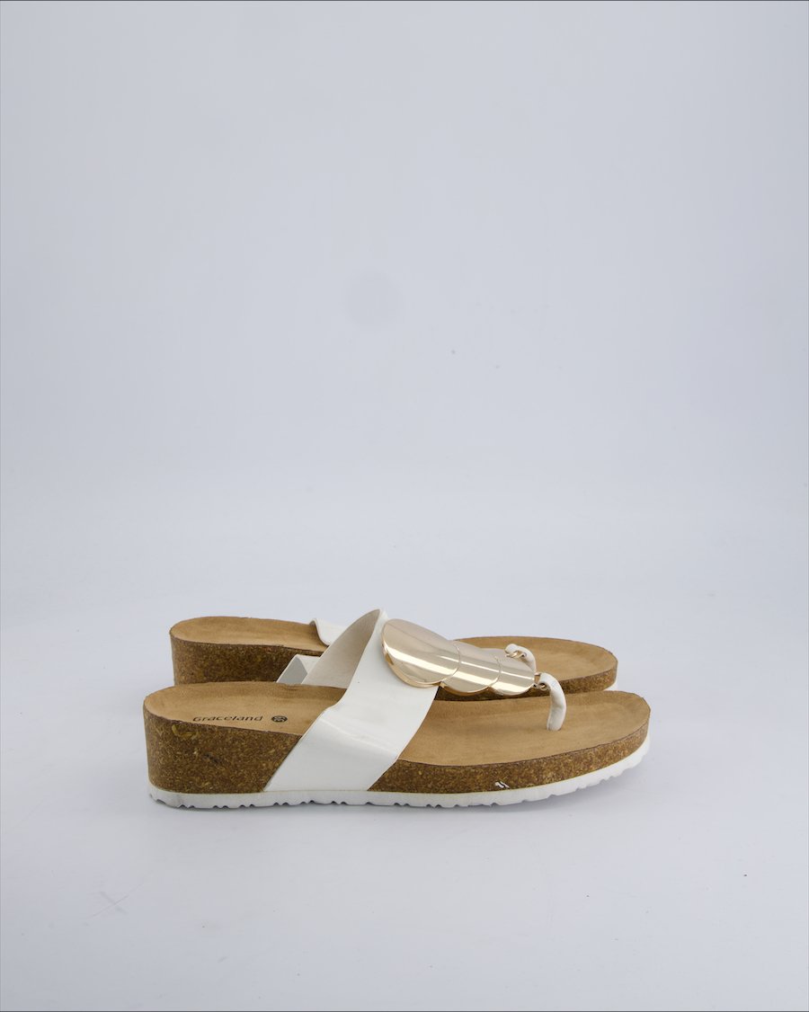 Graceland Sandals Polyurethane White 39 EU