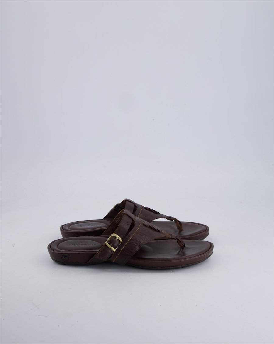Timberland Sandals Leather Brown 37.5 EU