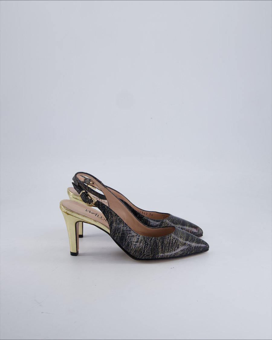Walder Heels Leather Black 36 EU