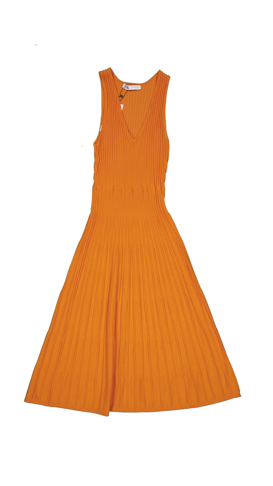 Zara Mid-length Viscose Orange S International