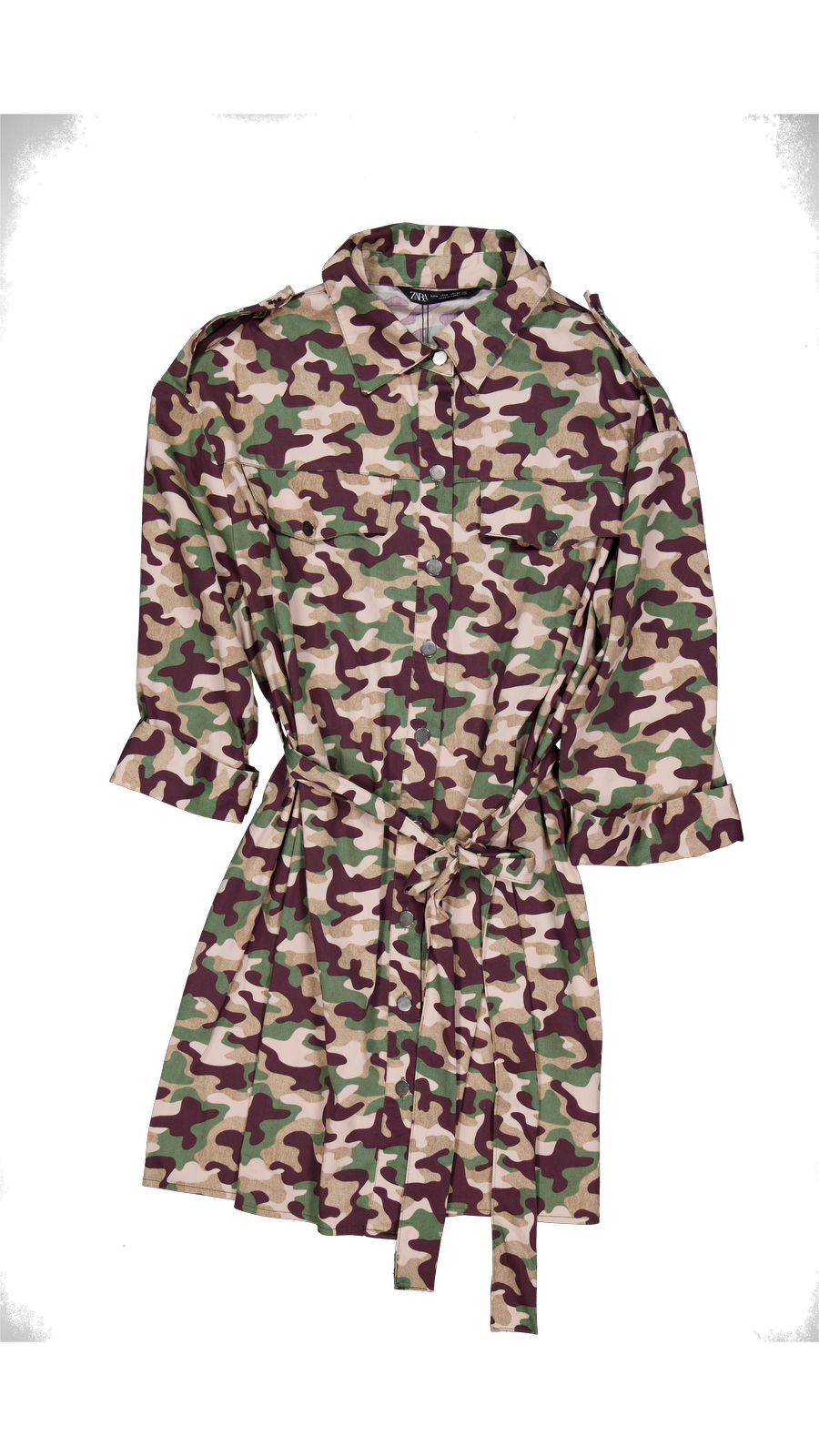 Zara Mid-length Cotton Green M International