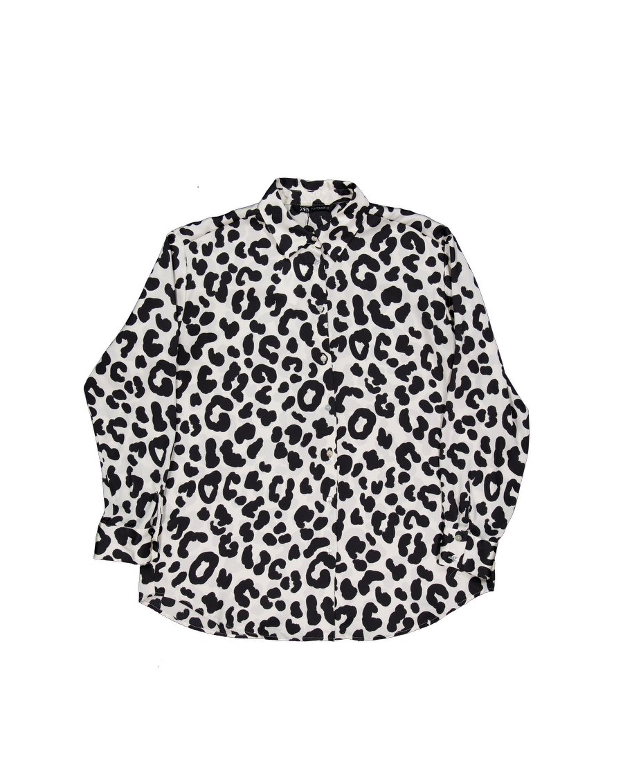 Zara Shirts Polyester Black M International