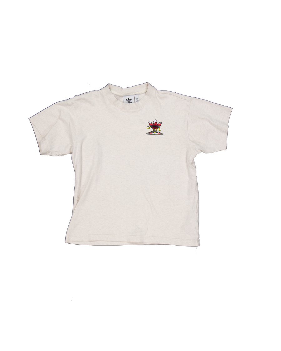 Adidas T-shirts Cotton Beige XS International