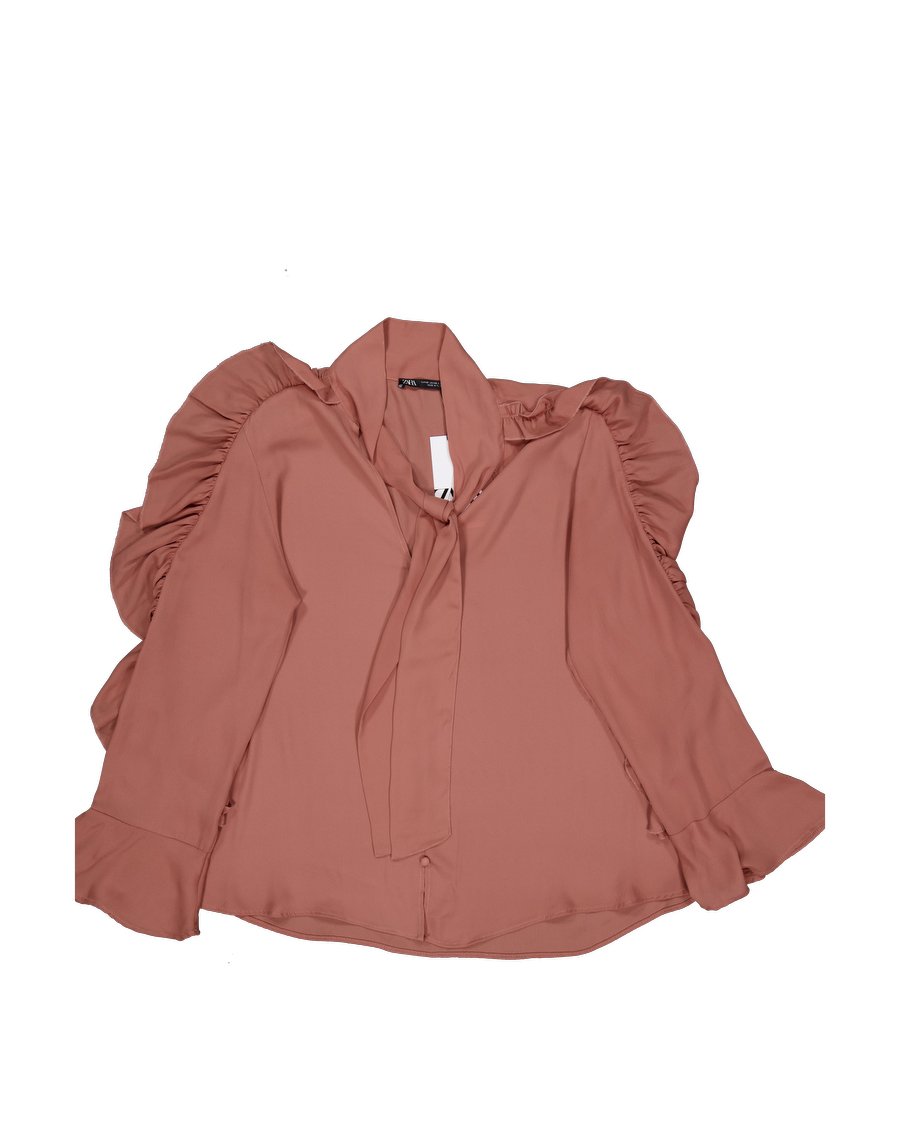Zara Blouses Polyester Pink XS International