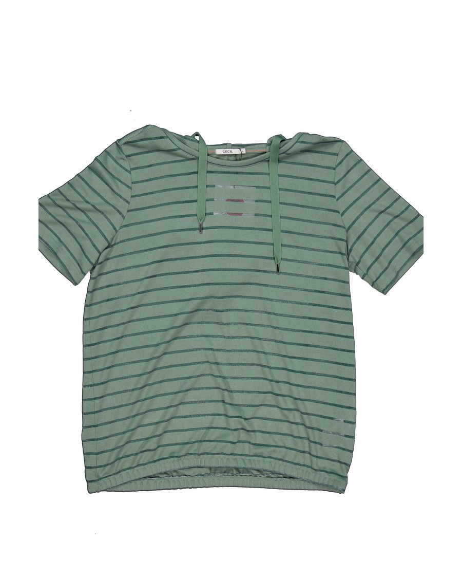 Cecil T-shirts Viscose Green L International