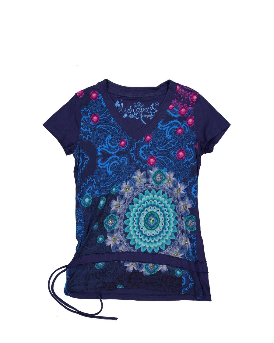 Desigual T-shirts Cotton Blue L International