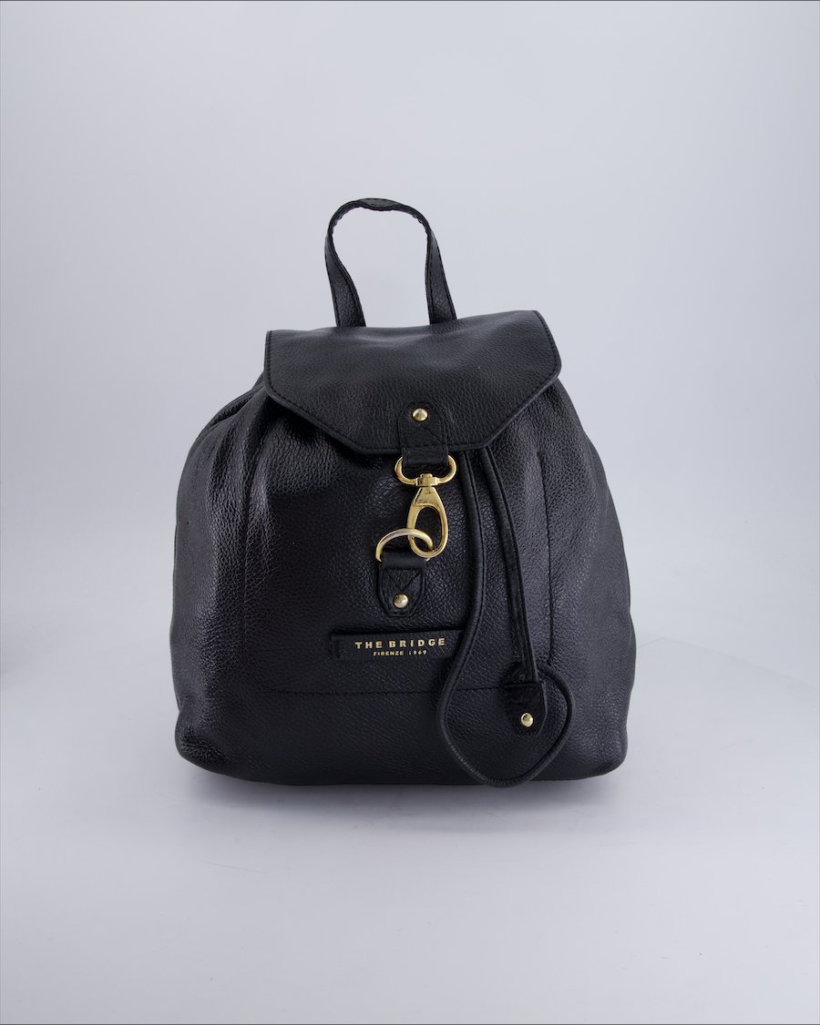 The Bridge Backpacks Leather Black
