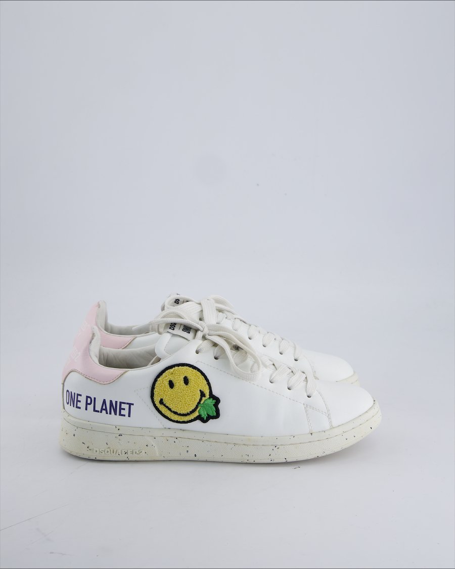 Dsquared2 Trainers Leather White 38 EU