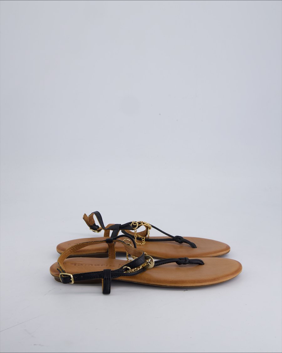 Tamaris Flip flops Polyurethane Black 39 EU