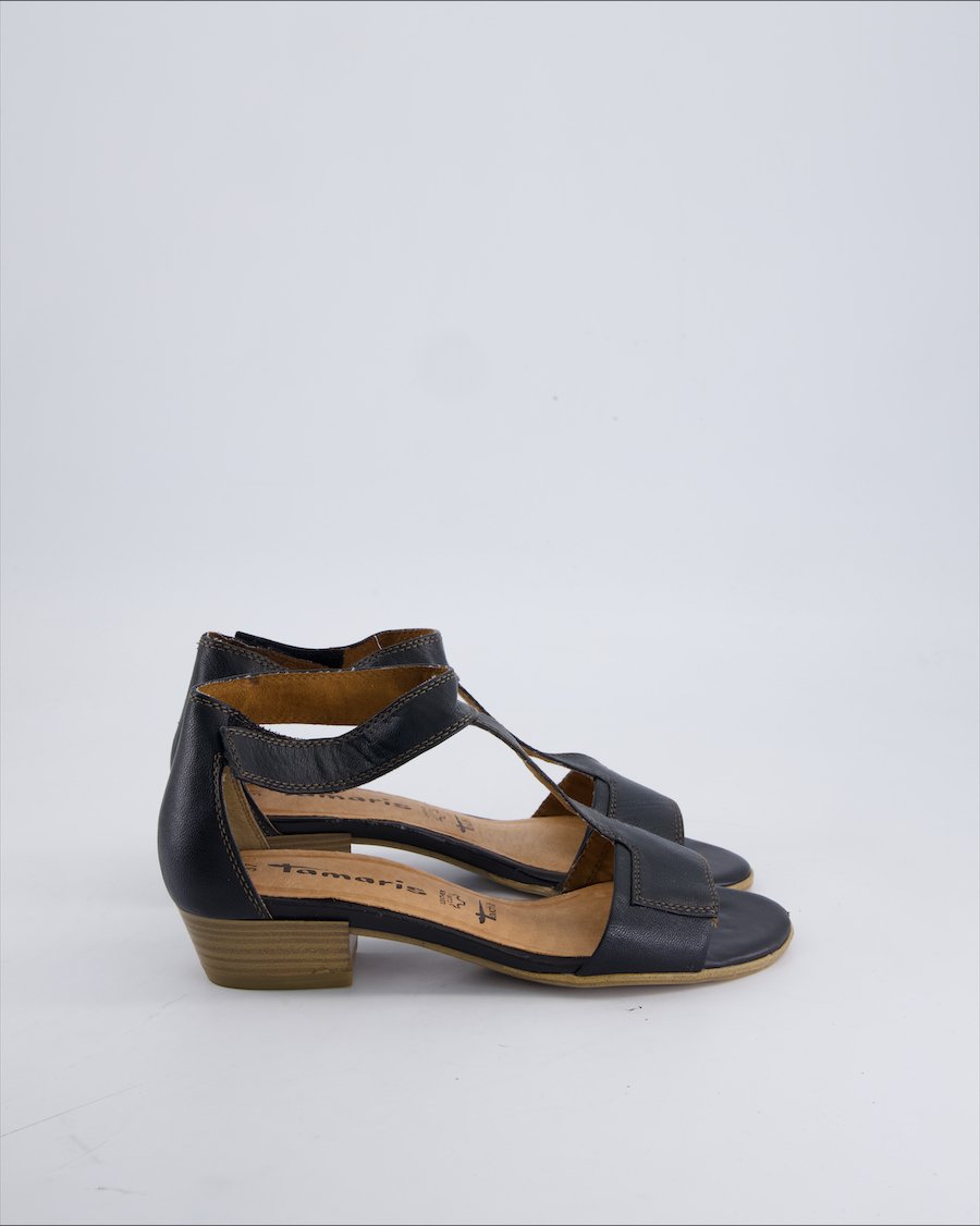 Tamaris Sandals Leather Black 37 EU