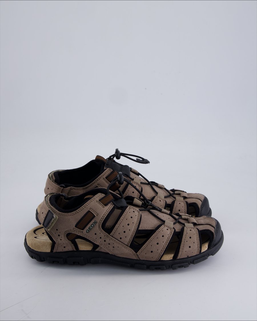Geox Sandals Suede Ecru 43 EU