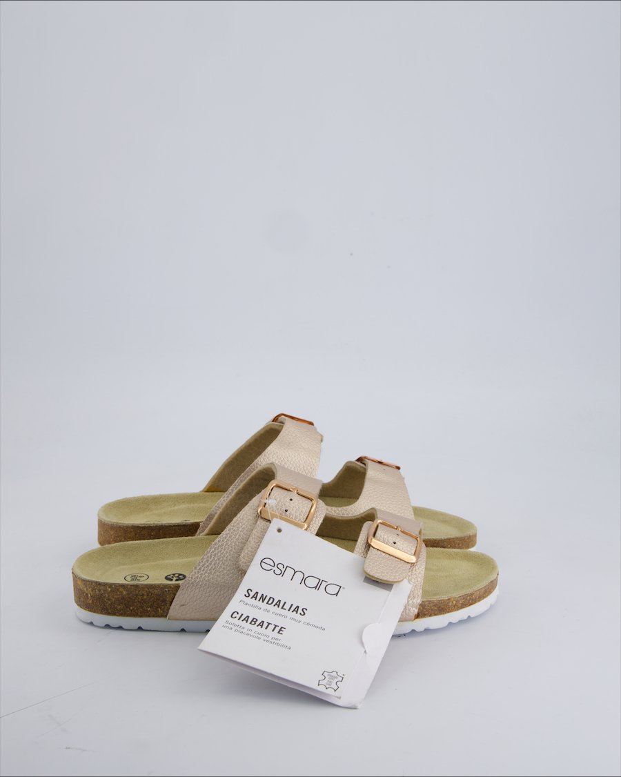 Natural Walk Sandals Leather Pink 39 EU