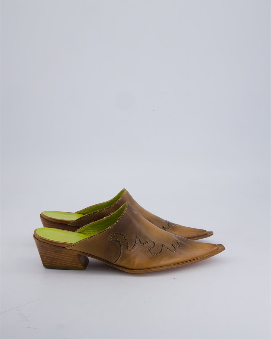 Grassia Heels Leather Camel 36 EU