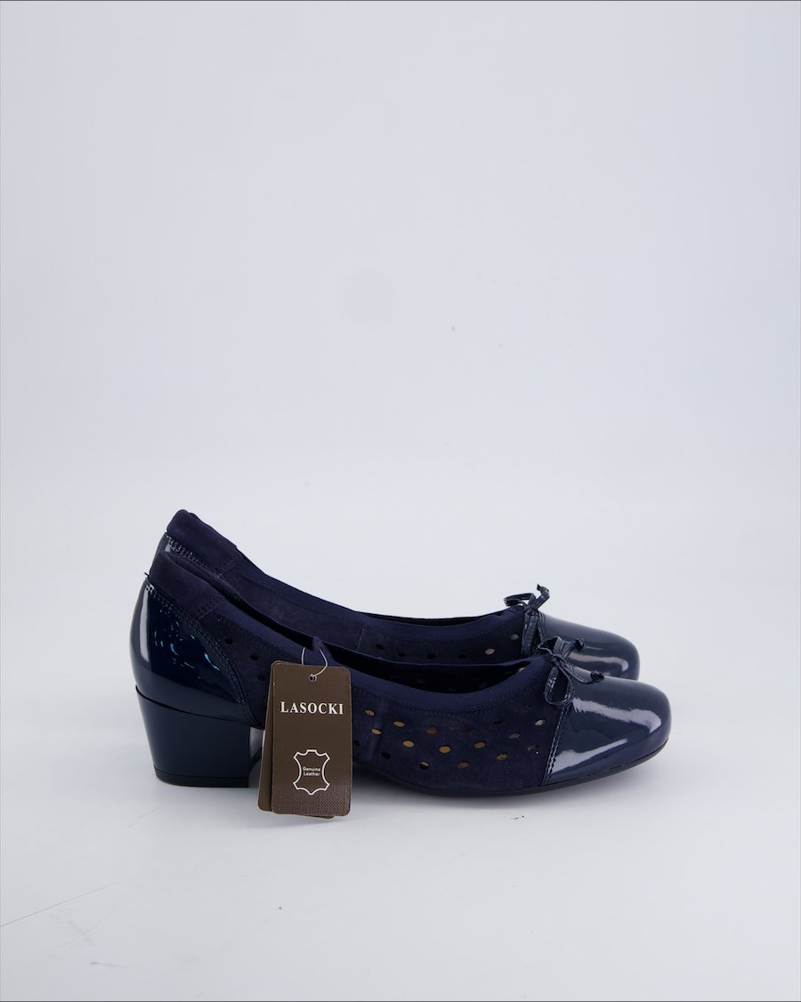 Lasocki Heels Suede Blue 39 EU