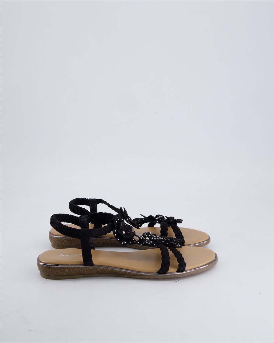 Graceland Sandals Suede Black 38 EU