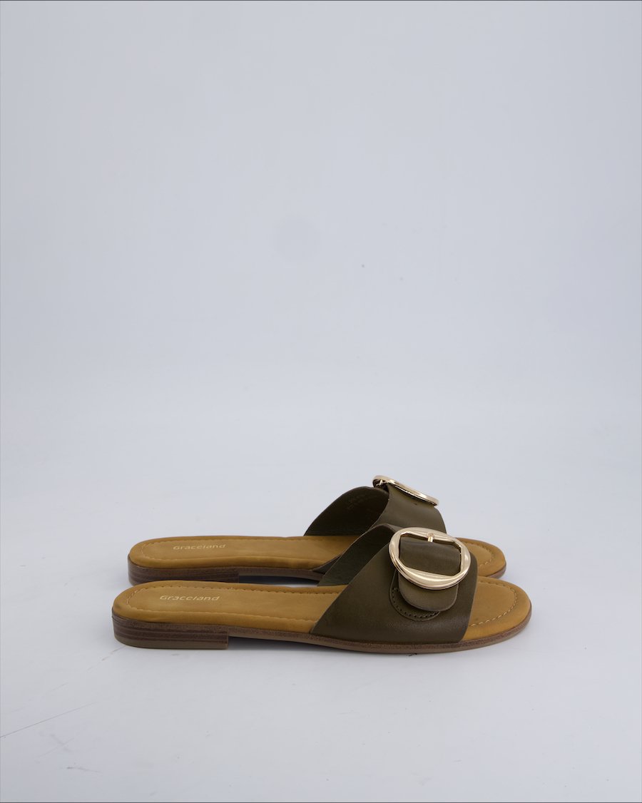 Graceland Sandals Polyester Khaki 38 EU