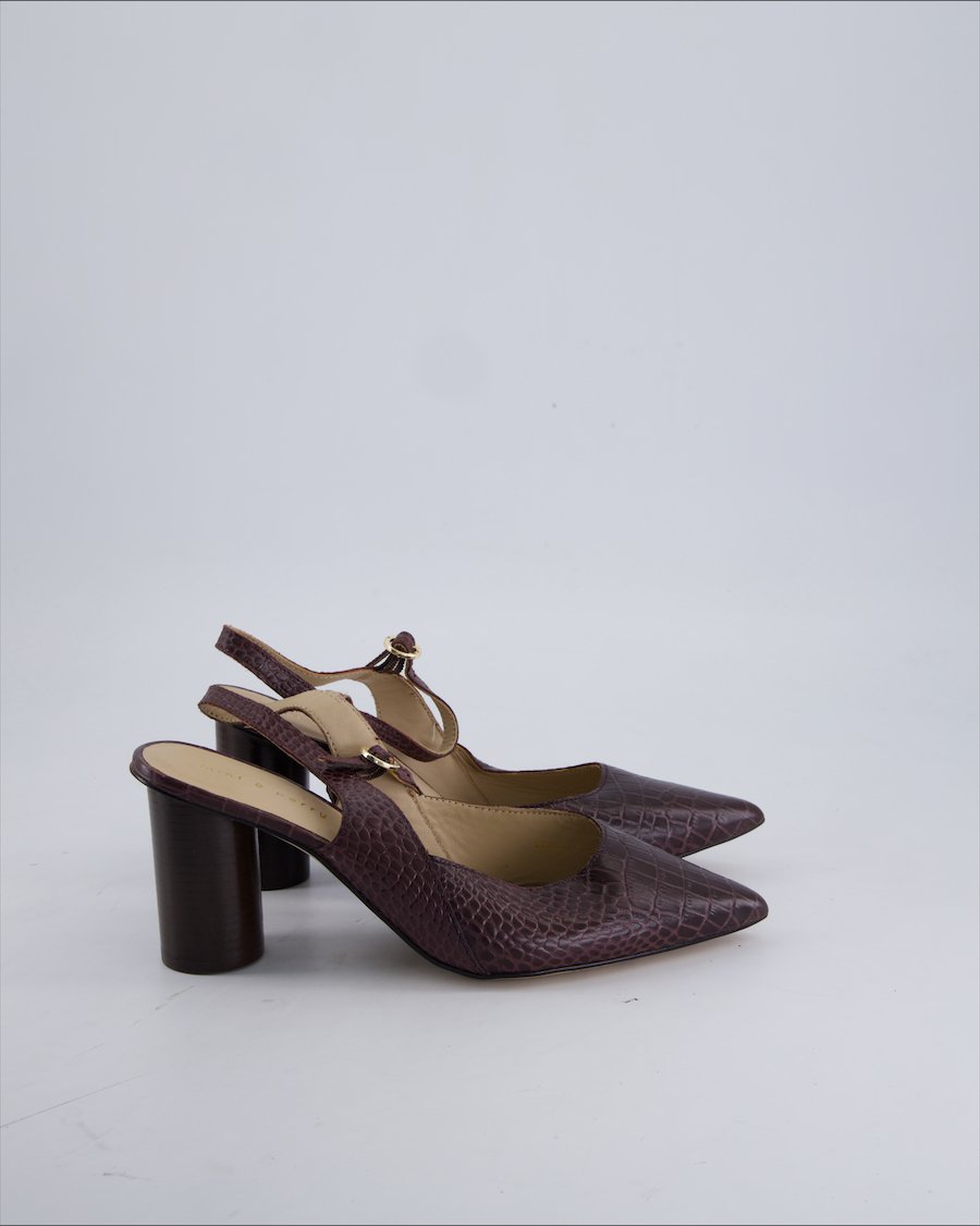 Mint & Berry Heels Leather Brown 38 EU