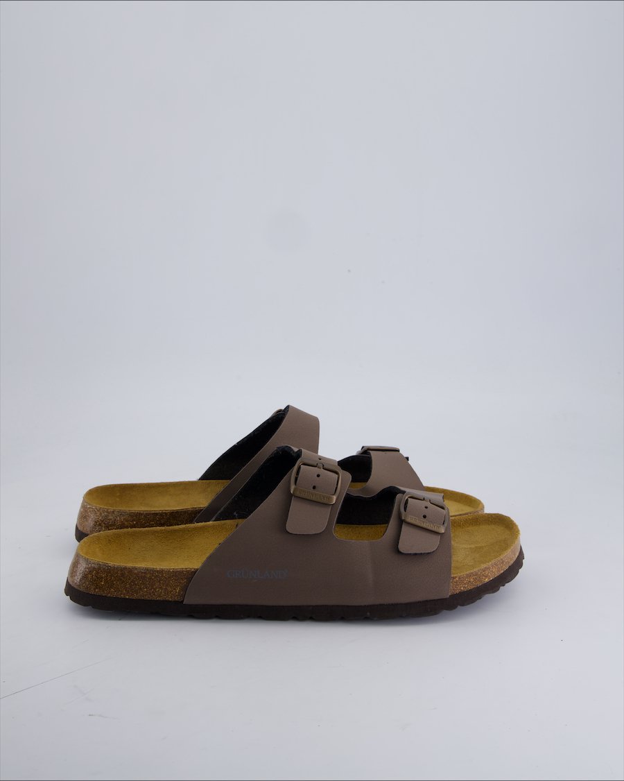 Grunland Sandals Leather Brown 46 EU