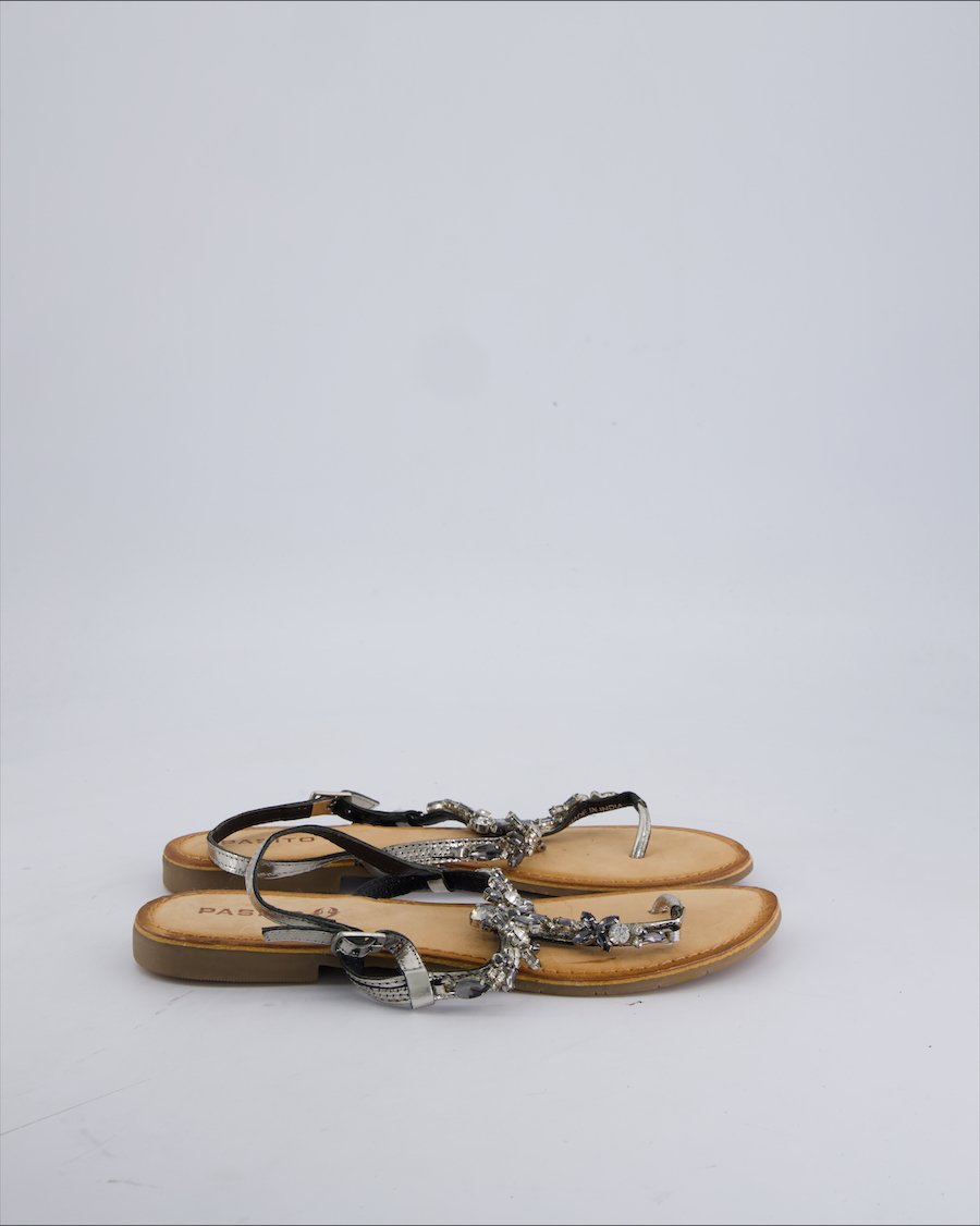 Pasito Sandals Polyurethane Silver 38 EU
