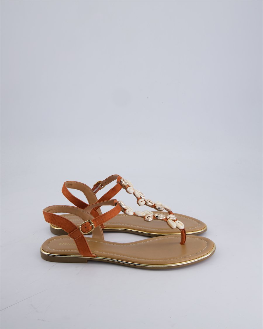 Graceland Sandals Plastic Brown 41 EU
