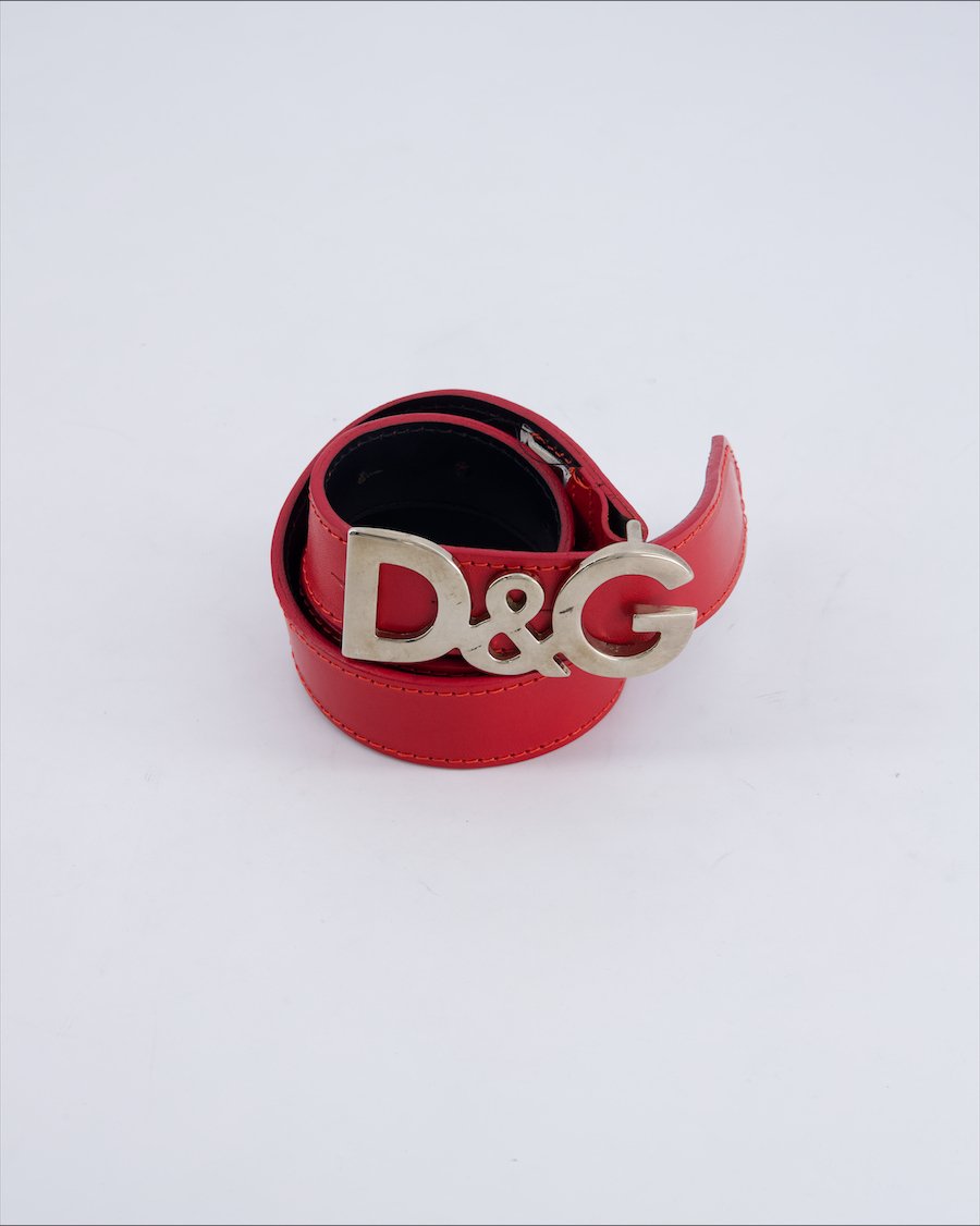 Dolce & Gabbana Leather Leather Red 90 cm