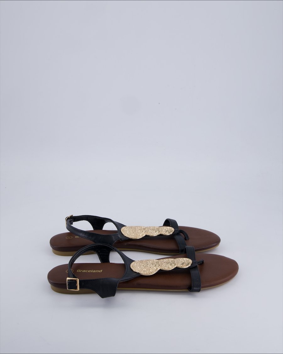 Graceland Sandals Polyurethane Black 41 EU