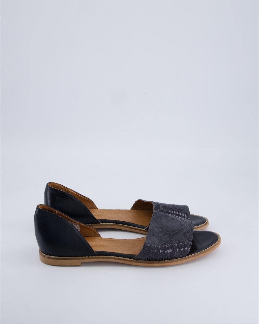 Roberto Santi Sandals Leather Black 42 EU