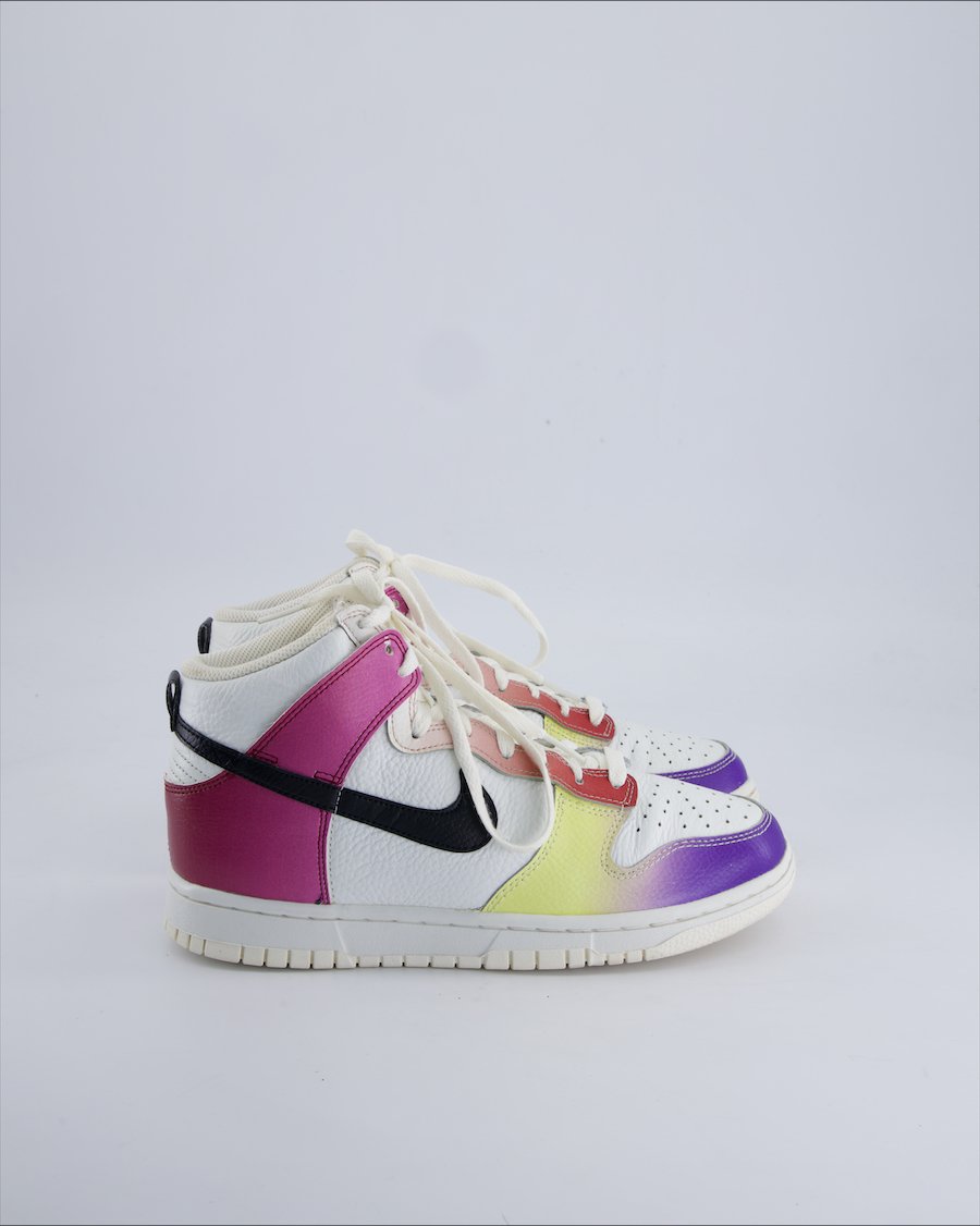 Nike Dunk High Trainers Leather Multicolour 39 EU