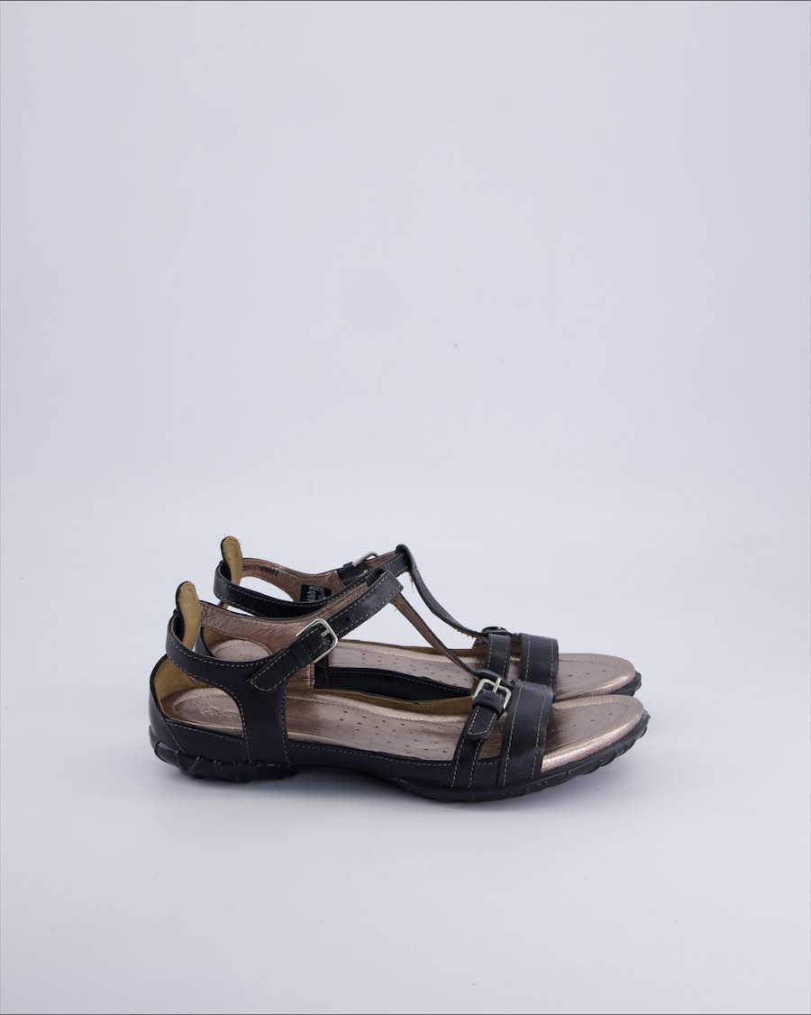 Ecco Sandals Leather Black 38 EU