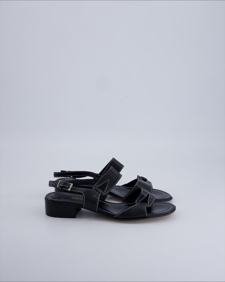 Franca Sandals Leather Blue 36.5 EU