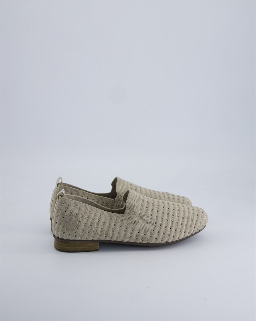 Rieker Flats Cloth Beige 39 EU
