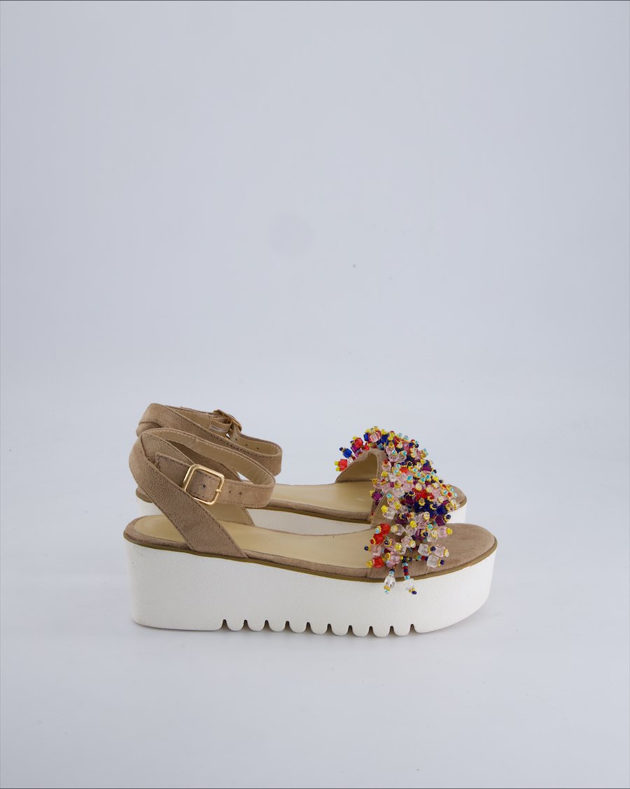 Bata Sandals Suede Beige 35 EU