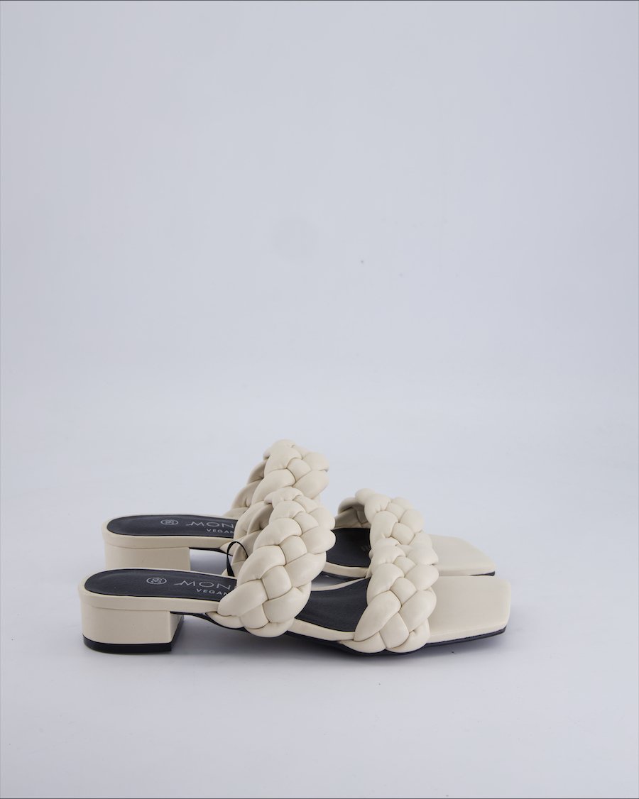 Monki Sandals Leather White 39 EU