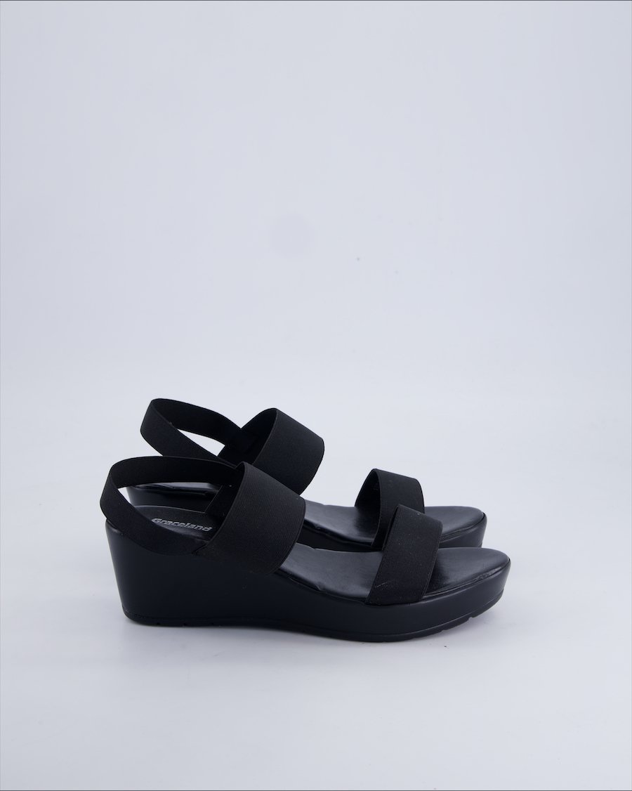 Graceland Sandals Polyurethane Black 38 EU