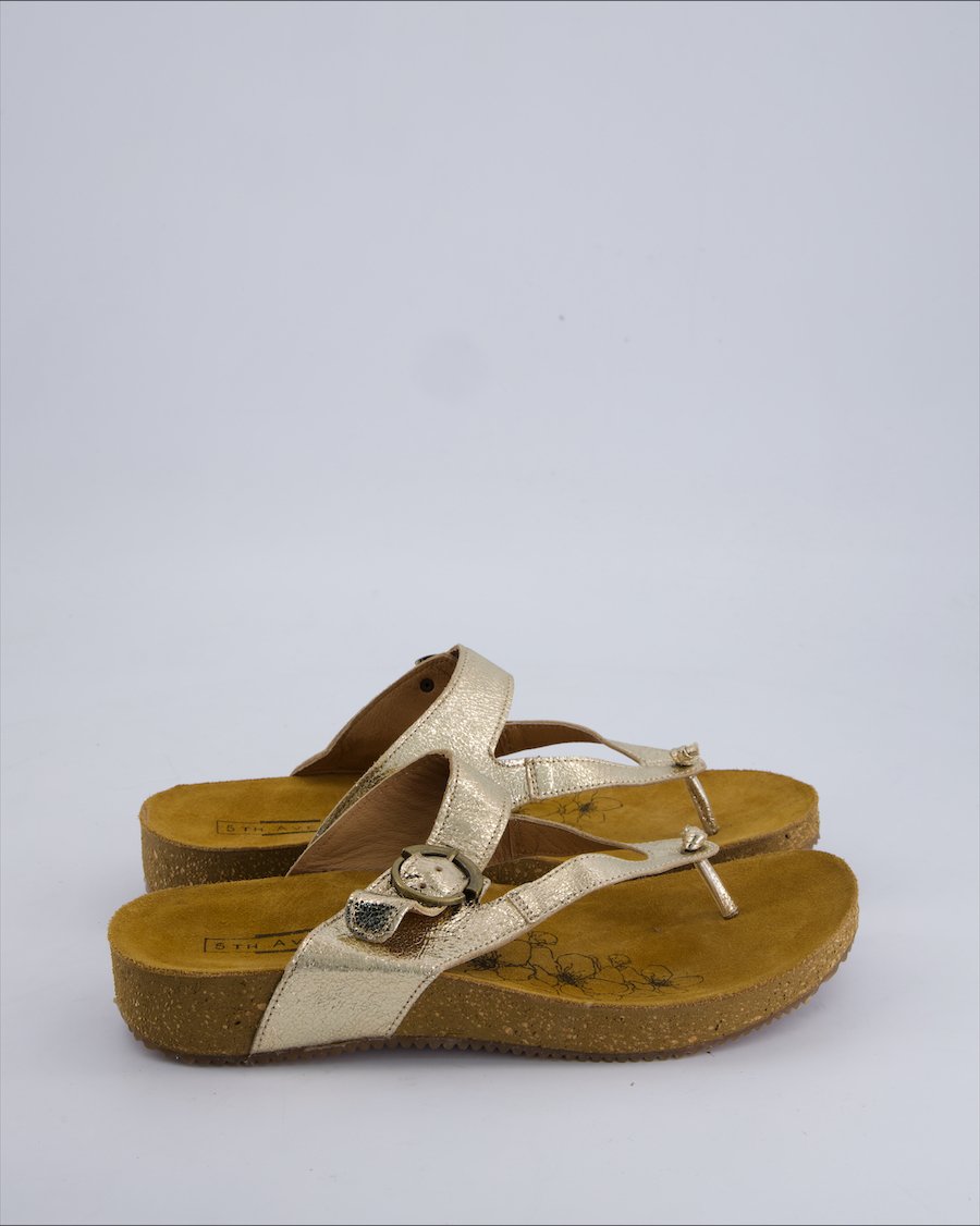 5th Avenue Sandals Polyurethane Gold 41 EU
