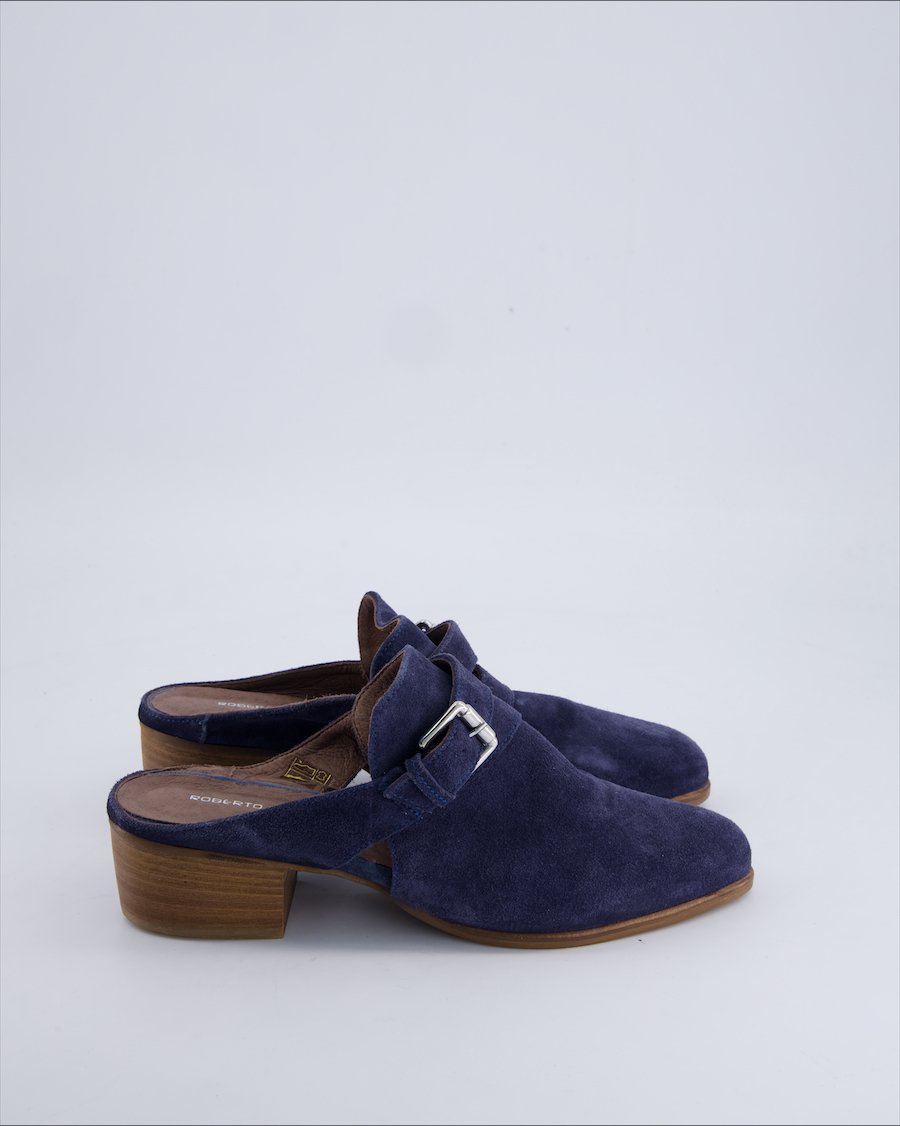 Roberto Santi Heels Suede Blue 40 EU
