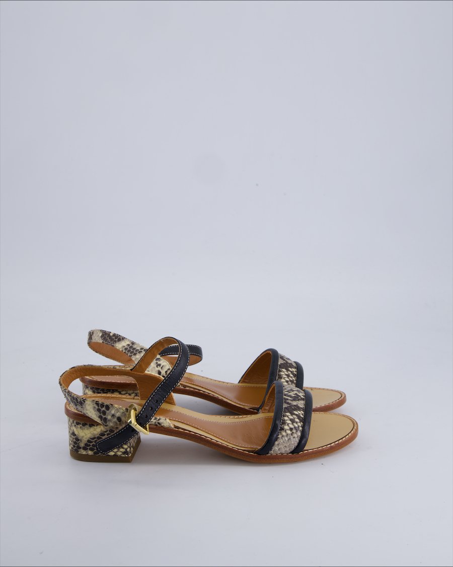 Napoleoni Heels Leather Green 37 EU