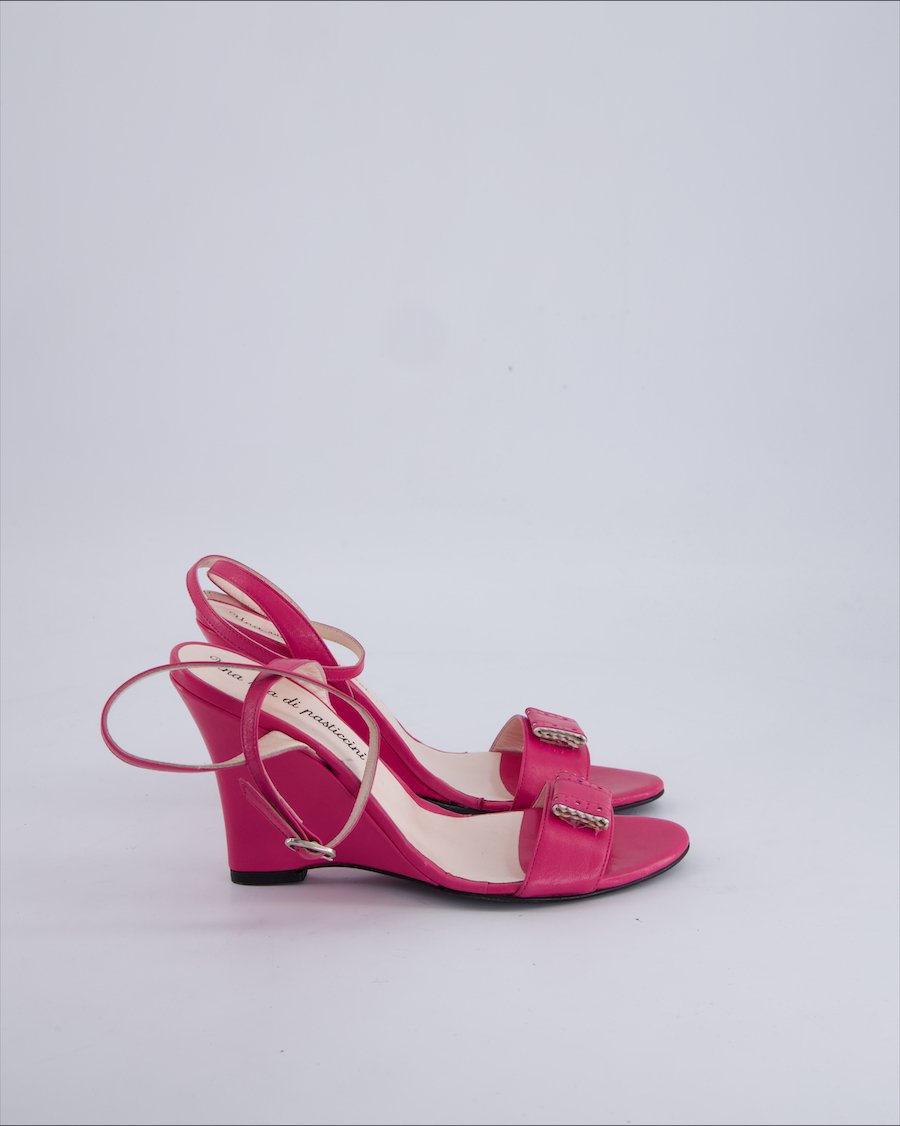 Unbranded Sandals Leather Pink 37 EU