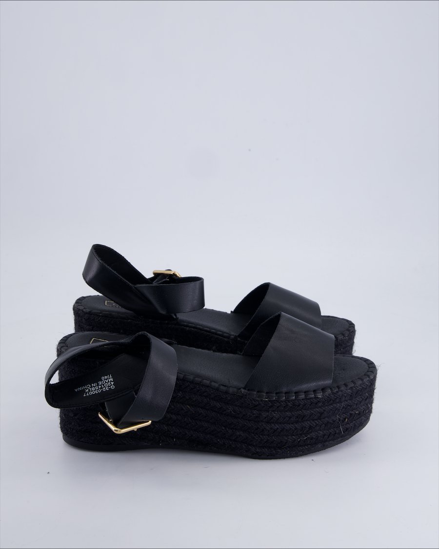Topshop Sandals Polyurethane Black 40 EU