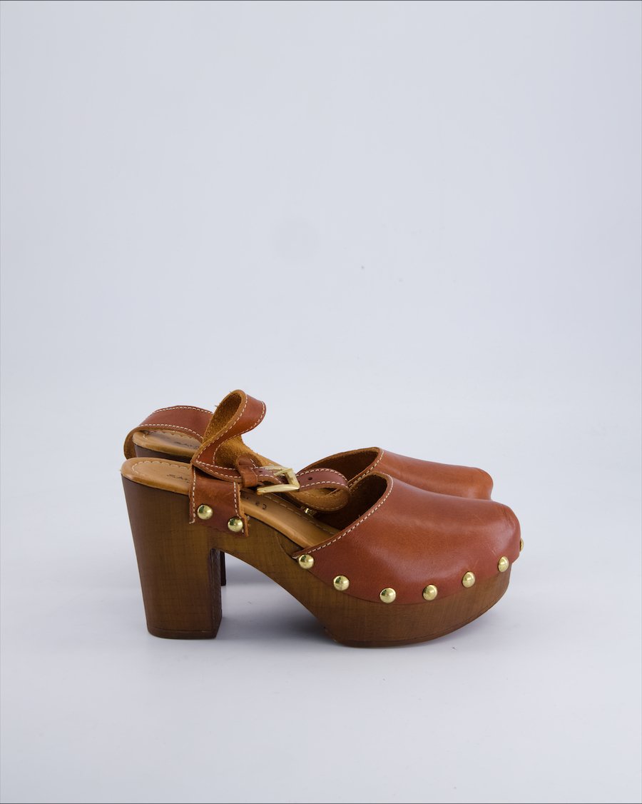 Sandro Rosi Sandals Leather Brown 39 EU