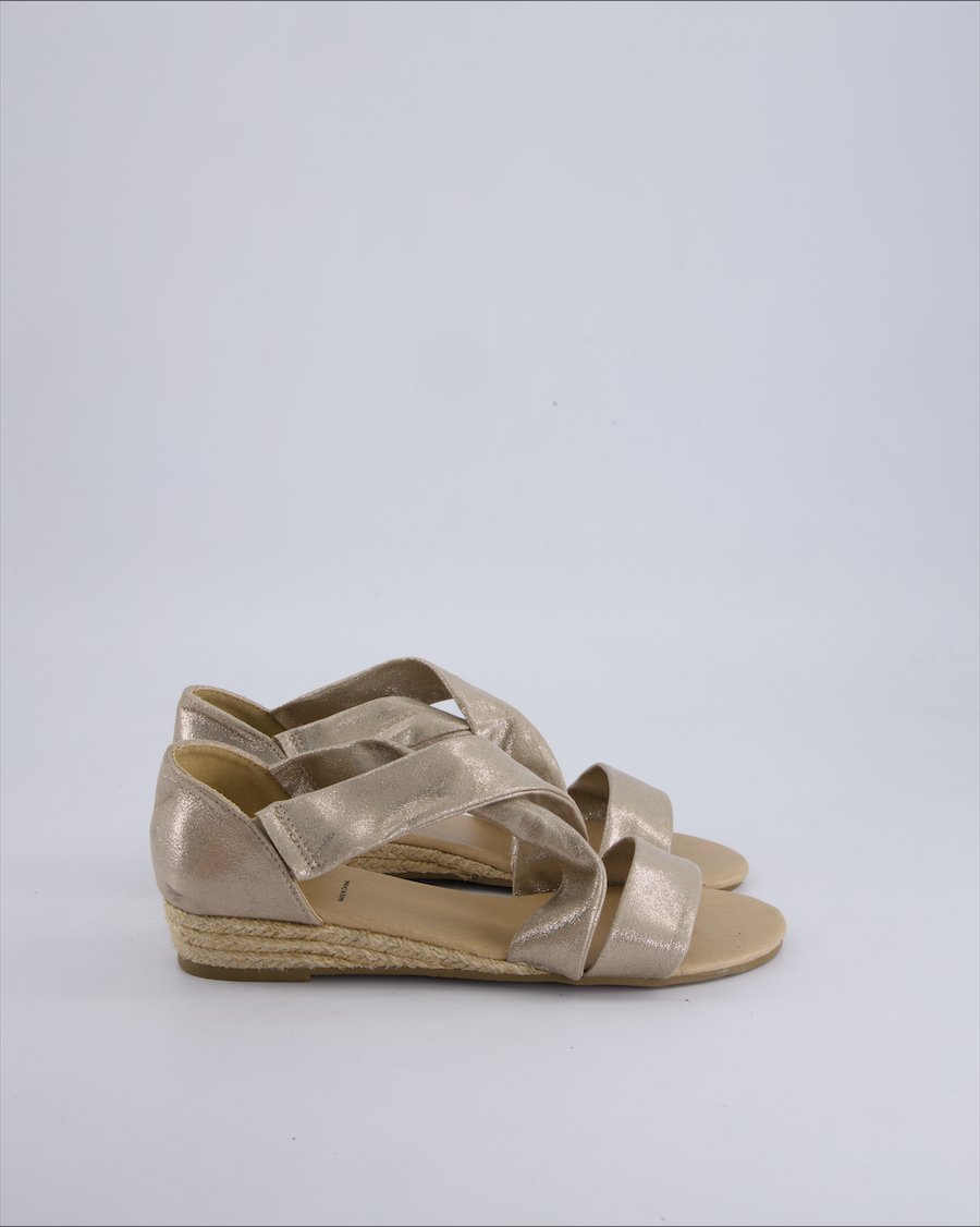 Gemo Sandals Leather Gold 38 EU