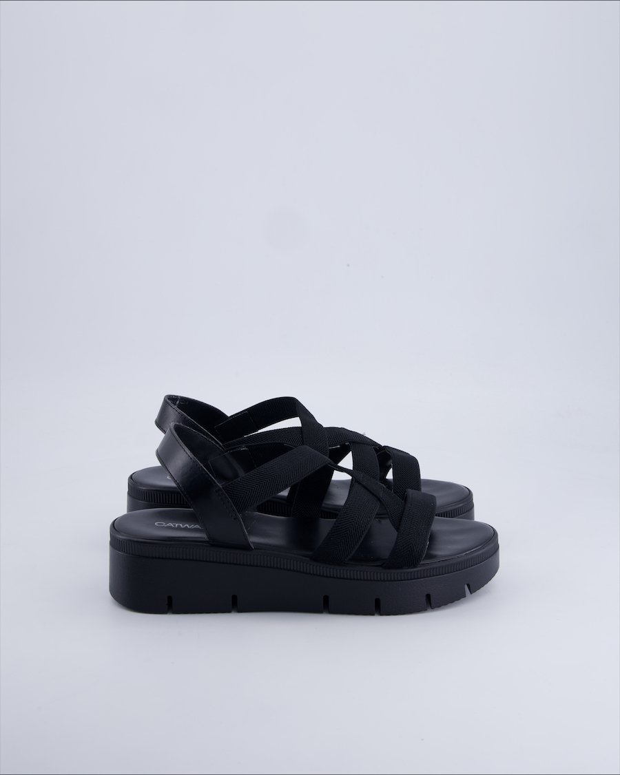 Catwalk Sandals Cloth Black 39 EU