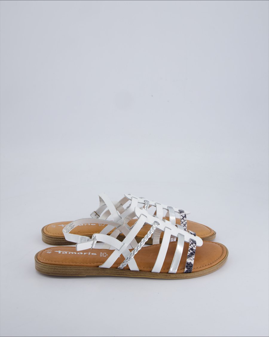Tamaris Sandals Leather White 41 EU