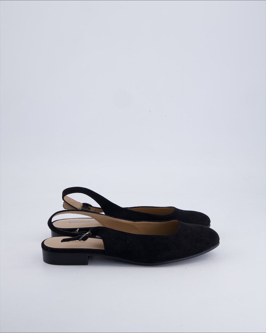 Graceland Sandals Suede Black 39 EU