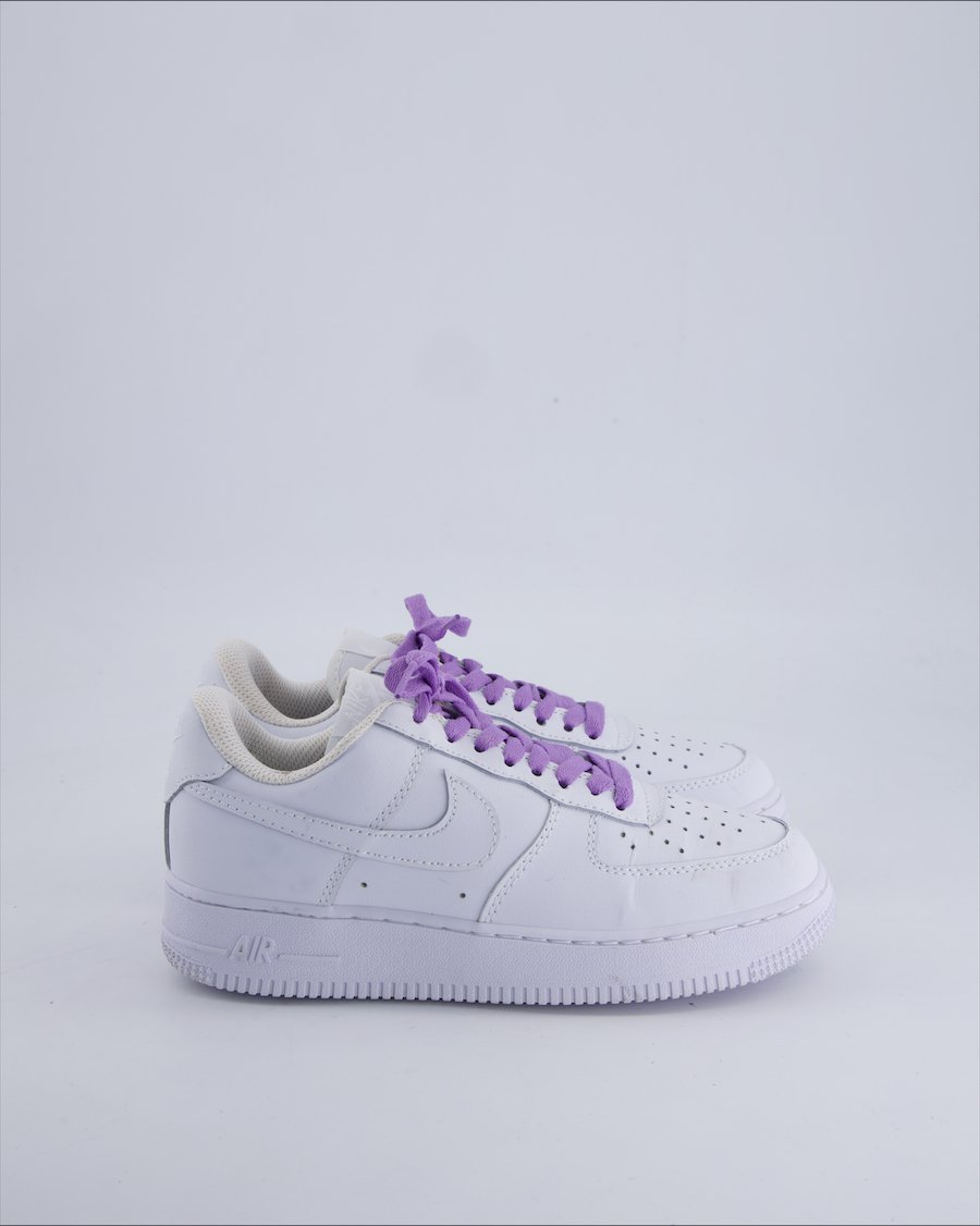 Nike Air Force 1 Trainers Leather White 37 EU